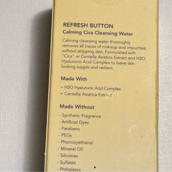 Rael Beauty Refresh Button Calming Cica Cleansing Water New in Box 5.07 Fl oz - Picture 6 of 11